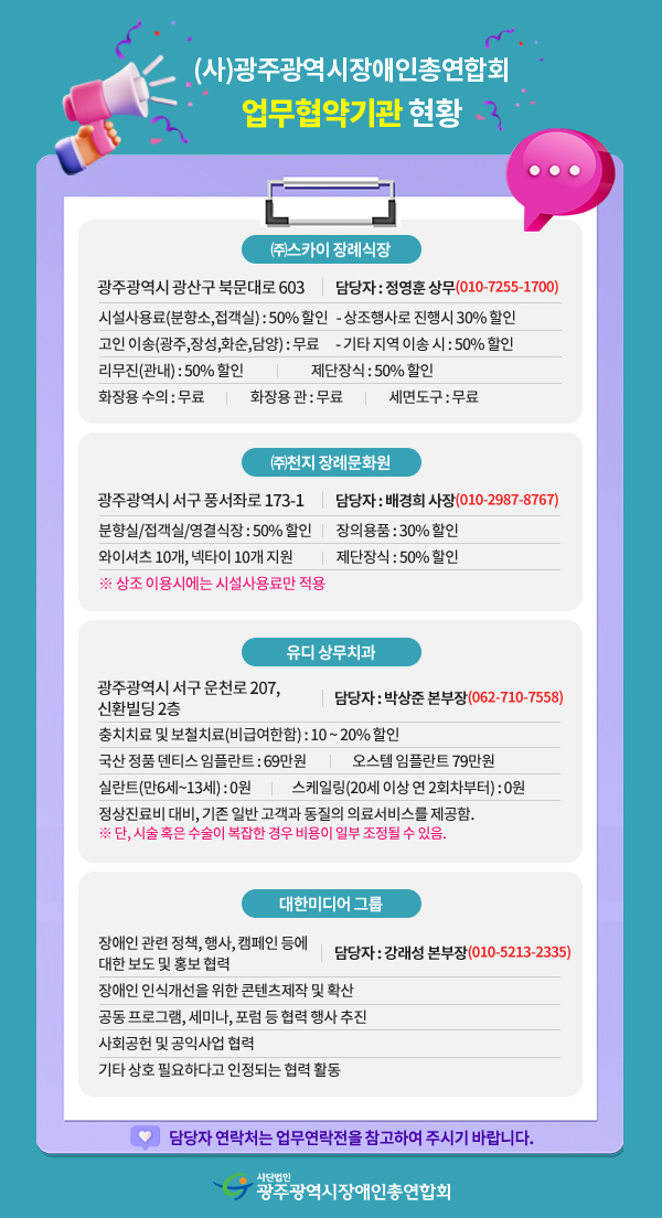 업무협약기관 현황