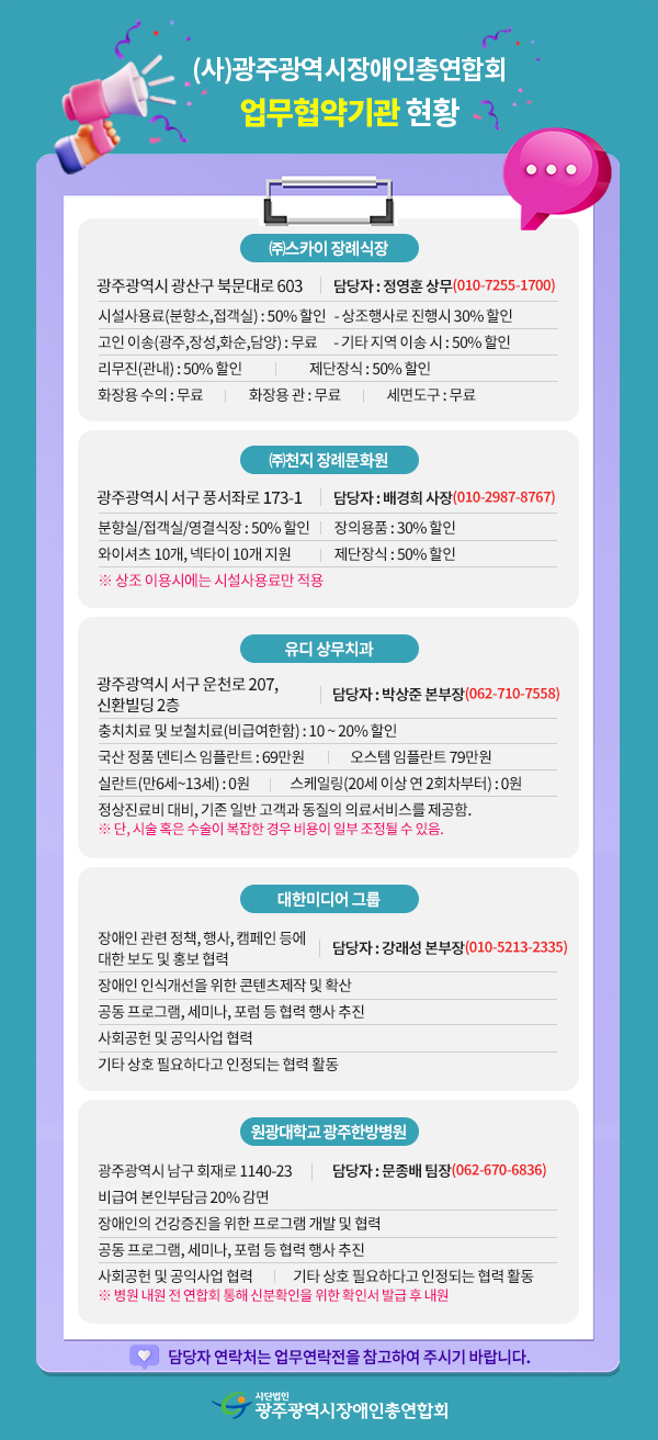 업무협약기관 현황